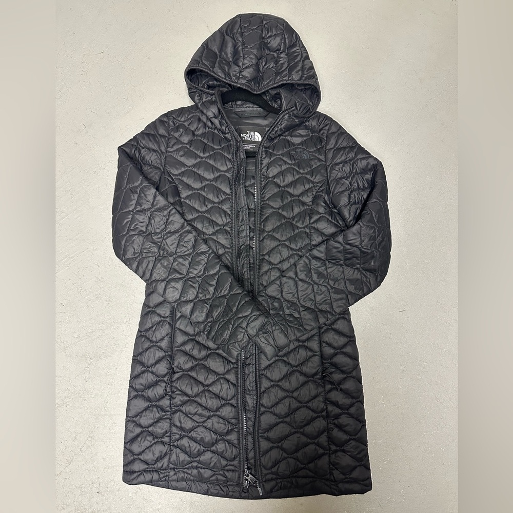 The North Face Black Quilted Hooded Jacket